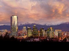 SANTIAGO DE CHILE. La caja de Pandora Santiago desde el cielo