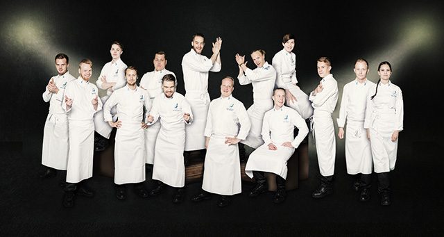 Finnair menú turista Culinary Team of Finland