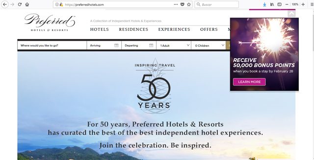 Preferred Hotels 50 aniversario Preferred Hotels 50 Aniversario