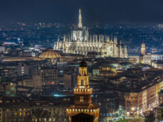 MILÁN. Eventos con estilo Panorámica nocturna de Milán con el Doumo al fondo -c- Gianluca Peri
