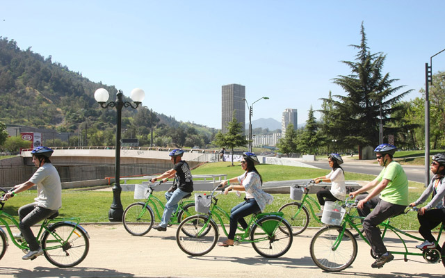 Paseo en bici por Santiago de Chile