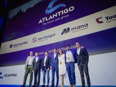Manuel López, CEO de Atlantigo y el resto del equipo directivo