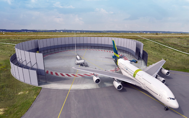 Airplanes landed on the airport