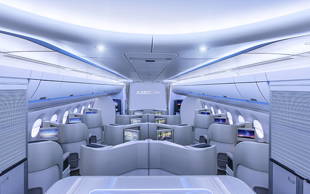 Cabina de Airbus A350