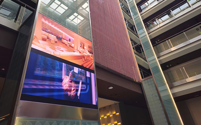 Marriott Auditorium videowall Marriott Auditorium videowall
