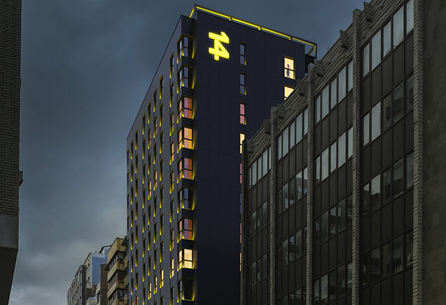 Render nuevo proyecto Gijón noche